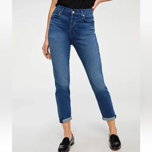 7 For All Mankind B(Air) Josefina Boyfriend Jeans Tapered Slim Buttonfly